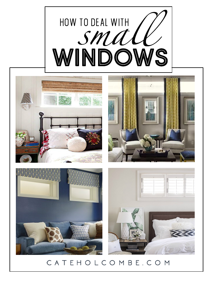 Window Treatments for Small, High Windows; A Design Dilemma - Cate Holcombe  Interiors