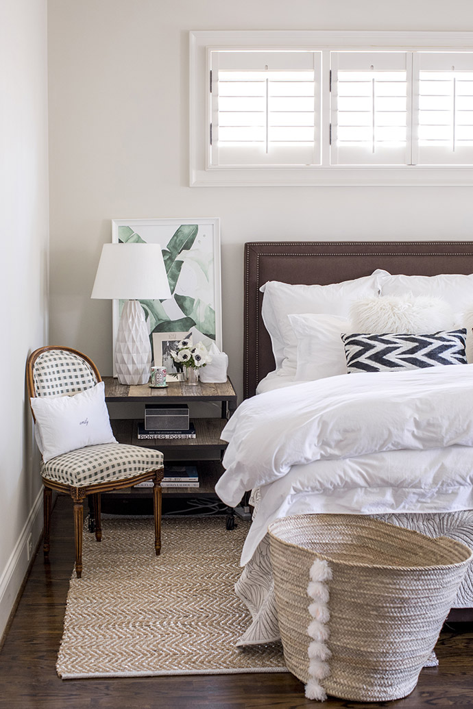 Plantation Shutters On Small High Window 