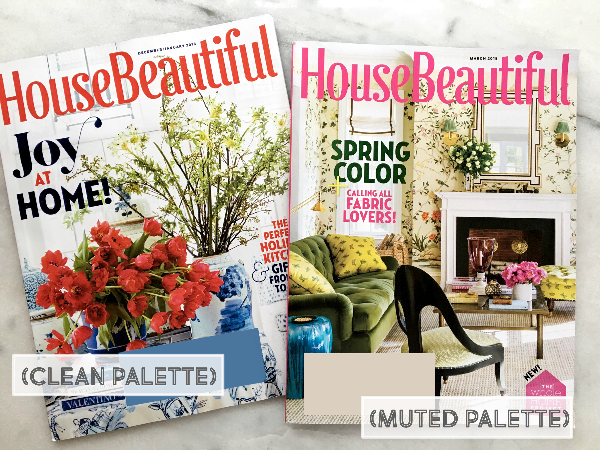 spring decorating magazine covers Cate Holcombe Interiors