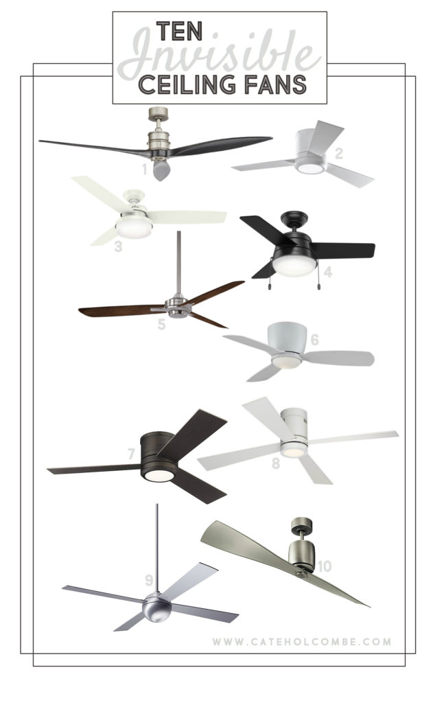 Ten Invisible Ceiling Fans - Cate Holcombe Interiors