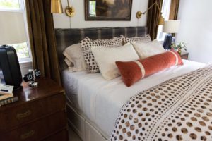 Layered master bed, Cate Holcombe Interiors